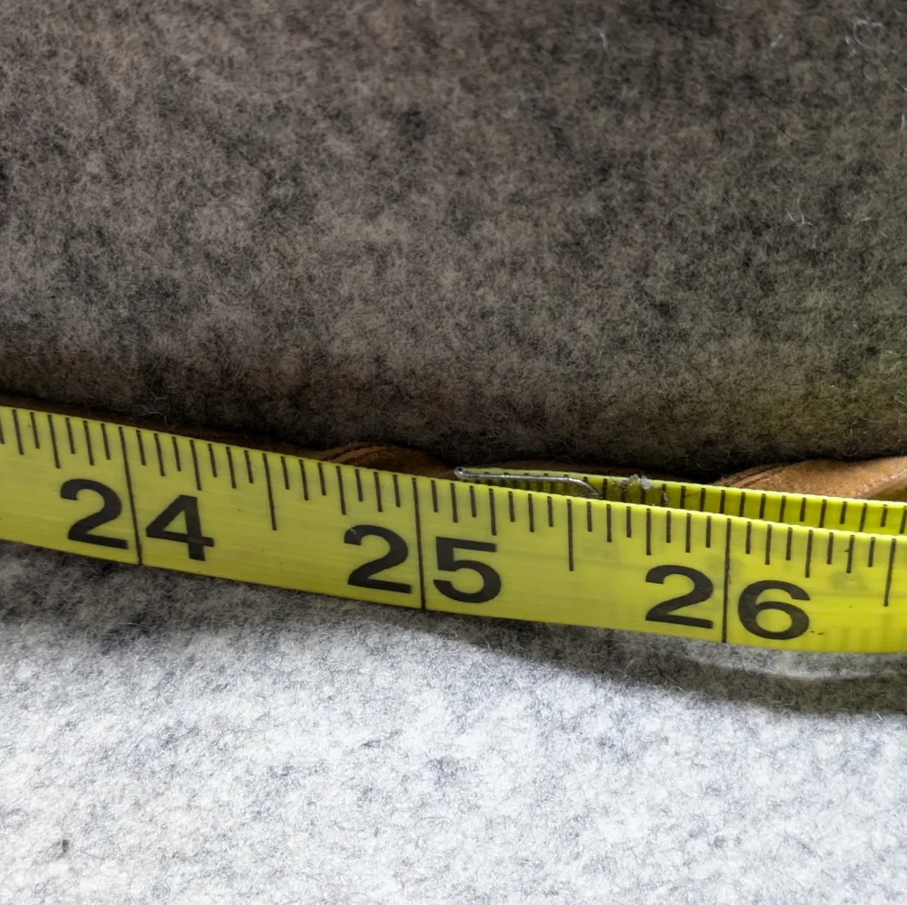 Women's Heather Gray‎ Wool Winter Boho Floppy Hat W/Faux Leather Detail